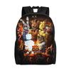 FNAF Horror Game Rucksack Outdoor-Stil Rucksäcke Damen Streetwear High School Taschen Benutzerdefinierter Großer Rucksack