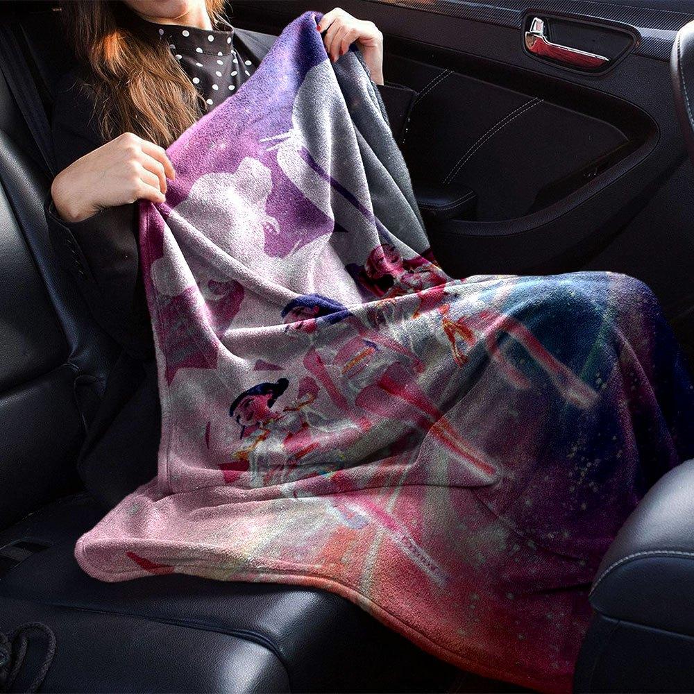 1pc Hunter X Kopo group Themed Flannel Blanket Suitable for Bed, Home Decor, Graduation Gifts, Easter, Back to School, Christmas, All Season Use