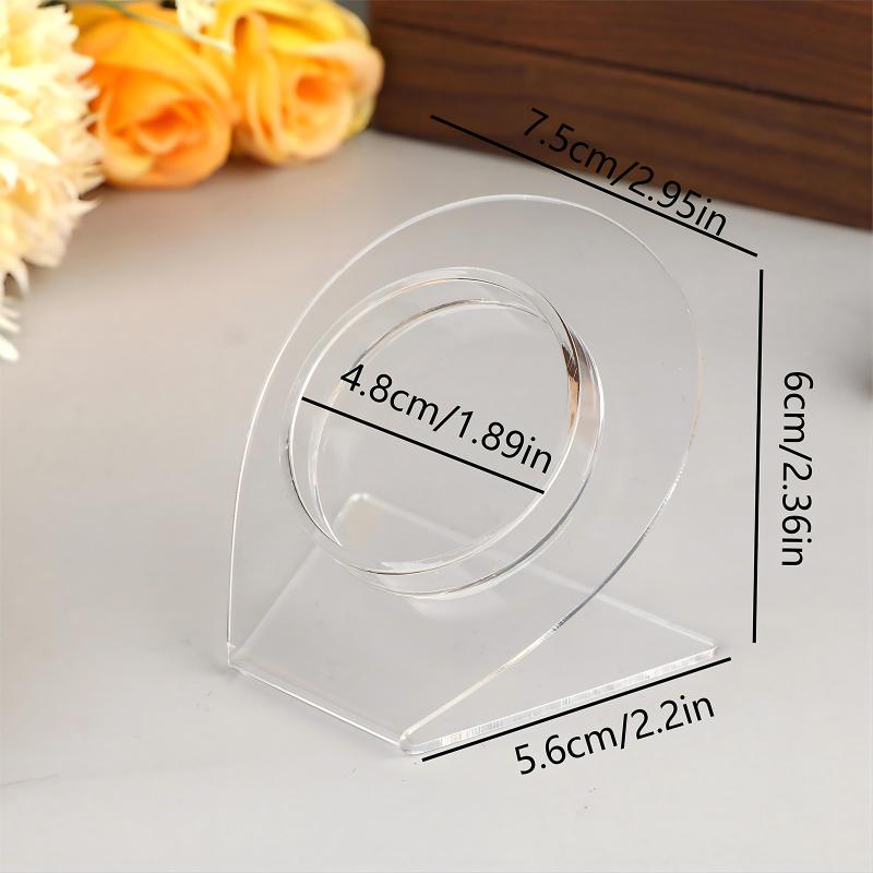 Acrylic Bracelet Holder Display Stand for 12 Bangles Transparent Jewelry Organizing Rack for Store Counter and Home Storage Display
