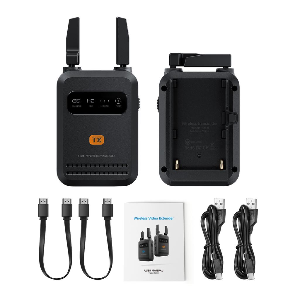 200 80P 60fps Low Latency Wireless Video Transmitter for Live Streaming, Stable Reception, Minimal Delay and Real Time Video Playback