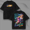 Harajuku Yu-Gi-Oh T-shirt Dark Magician Girl Tshirt Gothic Y2k Washed Oversized T Shirt Men's Unisex Clothing Cotton Tees Tops