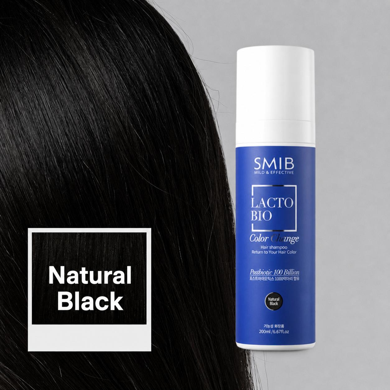 SMIB Lacto Bio Color Shampoo 02 Natural Black white