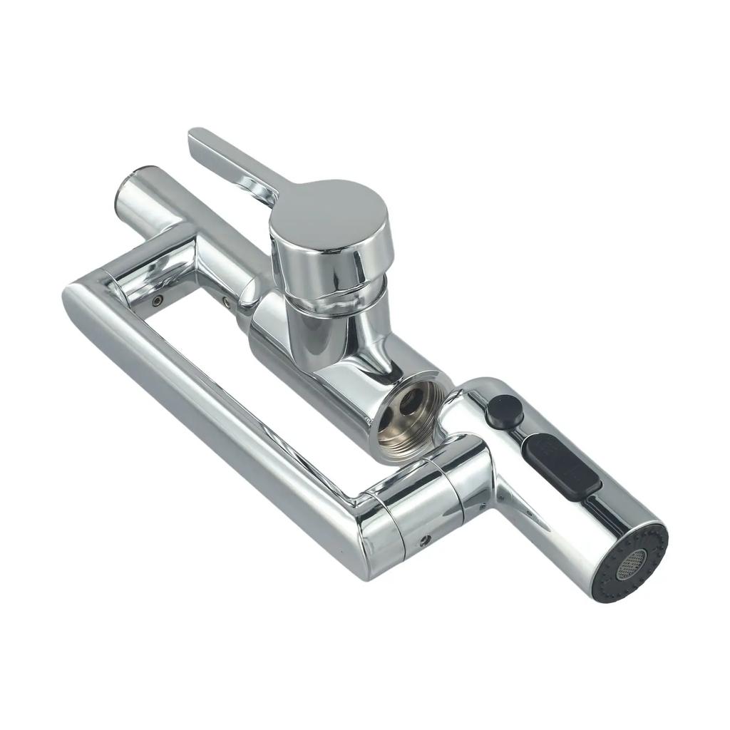 Bathroom Digital Display Faucet Adjustable Water Outlet Faucet Horizontal Swing Arms LED Display Multifunctional Stream Sprayer