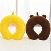 Cartoon Cute Brown Bear U Pillow PP Cotton Neck Pillow Travel Office Pillow