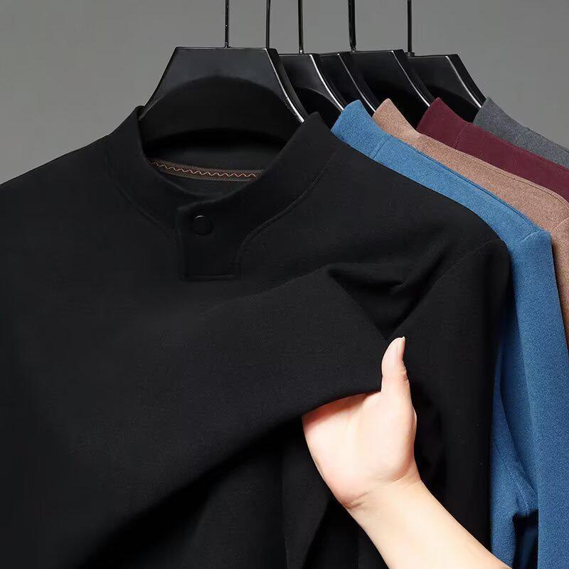 2025 German Velvet Stand Collar Slim-Fit Sweatshirt: Warm, Casual, Long-Sleeve, Solid Color