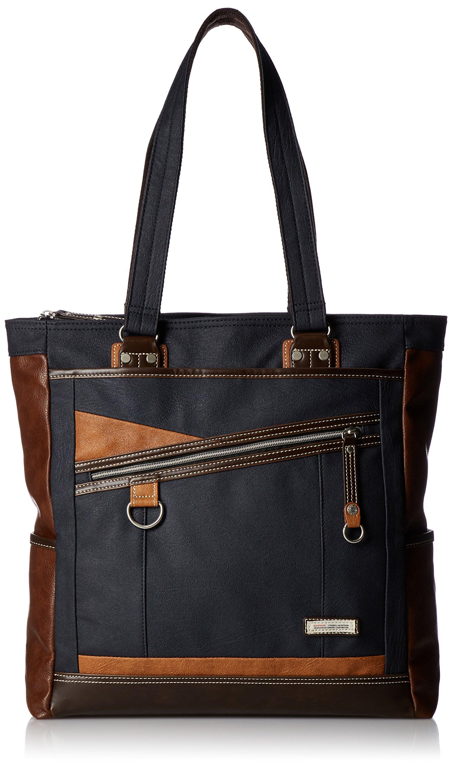 

Tote bag VHW5532 Navy [Mustache] (for town) Темно-синій