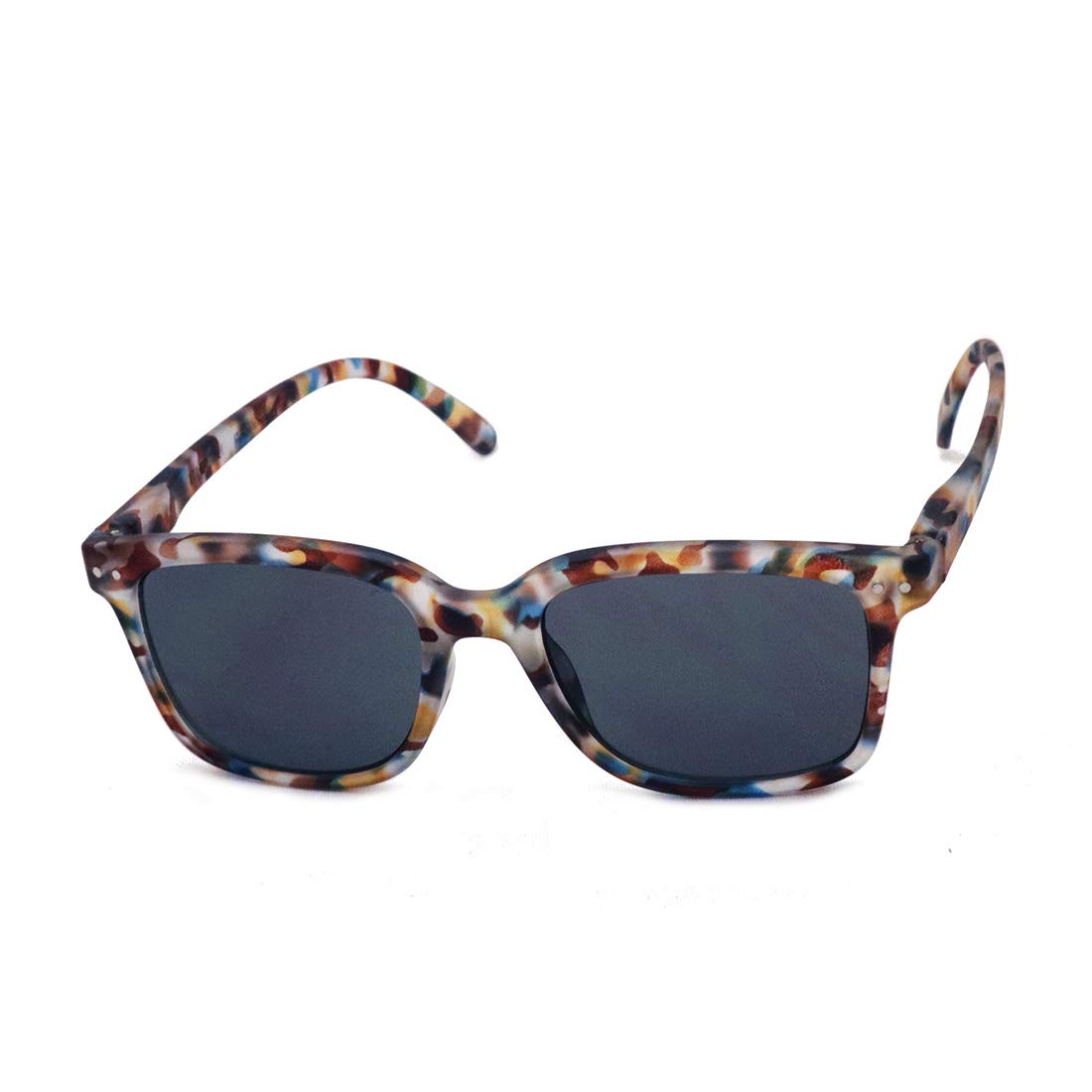 [IZIPIZI] Izipizi Sunglasses #L Model Square (Blue TortoiseGray)