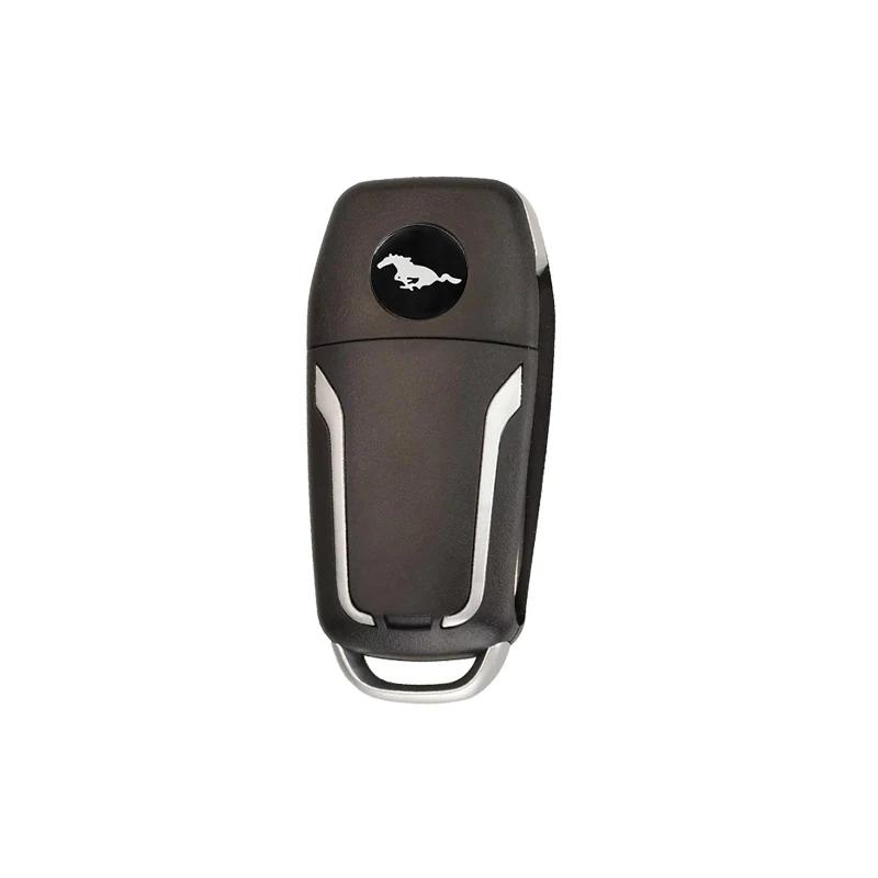 Naklejka na kluczyk samochodowy Ford Nowy 2025 Gorące 5/10 szt. 14 mm Naklejki na kluczyk samochodowy z pilotem Emblemat Dekoracja Naklejka Fob Dla Ford Mustang GT 2024 2025 LHD