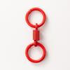 Kawaii Macaroon Keychain Cute Mini Candy Color Key Ring Buckle Portable Pendant for Girls Daily Accessory