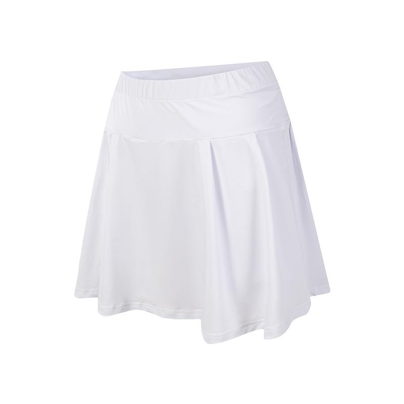 

Быстросохнущая дышащая плиссированная юбка для тенниса и бадминтона для фитнеса и бега XL белый
