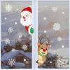 Art Xmas Decor Snowflake Decals Christmas Window Stickers Shopwindow Ornament Santa Claus Reindeer