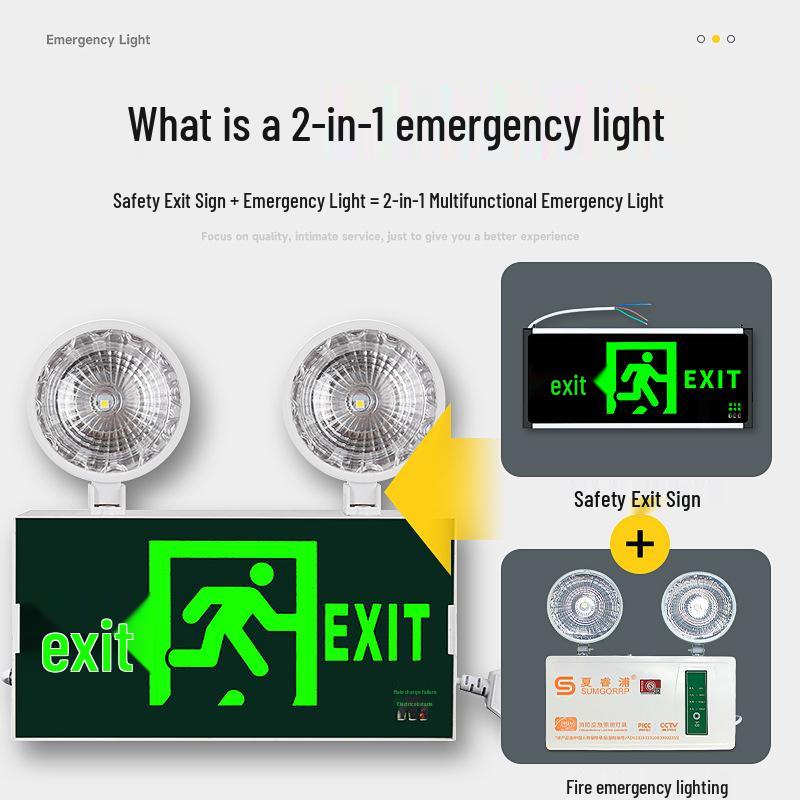 Multifunctional Super Bright Emergency Exit Light & Sign