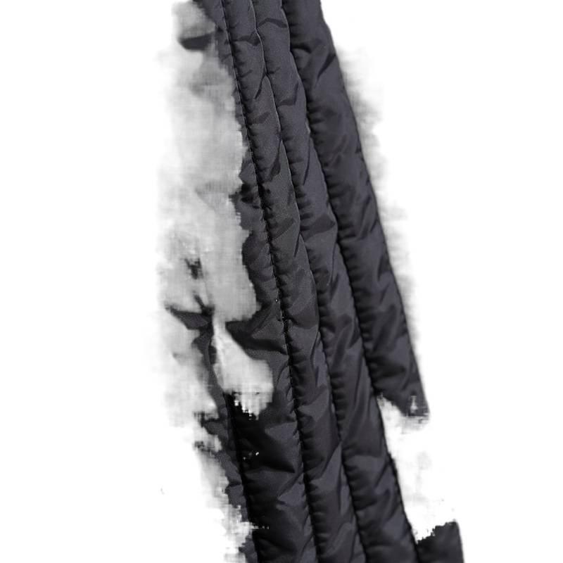 2025 Autumn/Winter Women's Striped Padded Half-Skirt: Elastic Waist, Solid Color A-Line Cotton Design.