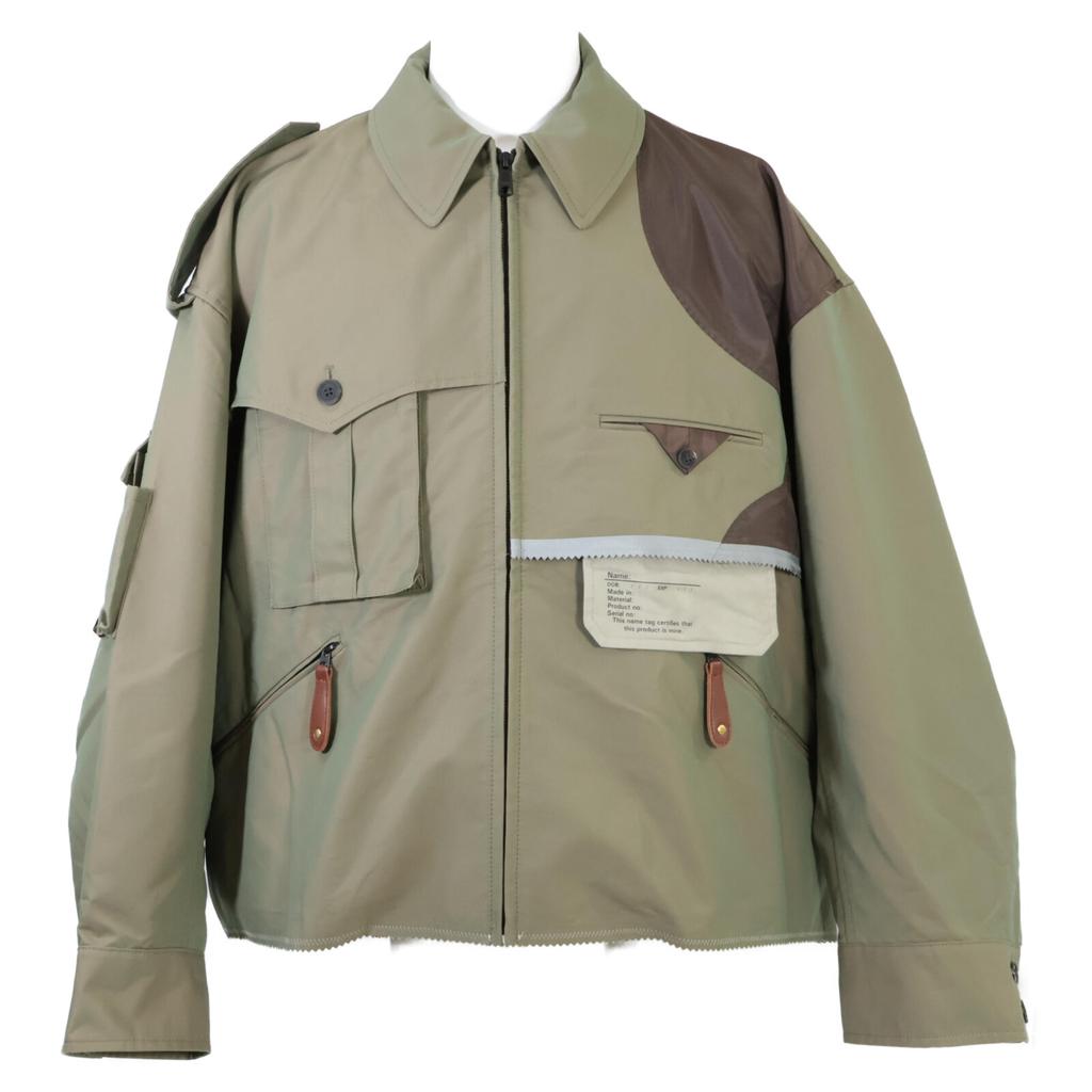 kolor [Excellent Condition/25Stainless Steel] 25SCM-G06107 INSIDEOUT MULTI TOOL BLOUSON Military Jacket 2 khakiUsed