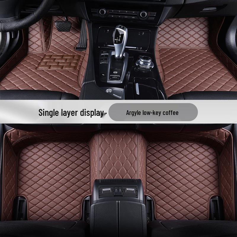 Premium Double/Single Layer Diamond Car Floor Mats - Full Coverage, Dirt-Resistant, Fits Thousands of Models