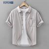 Men's Summer Casual Short Sleeve Pure Cotton Shirt
