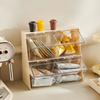 Transparent Tea Bag Storage Box Acrylic Storage Divider Box Tea Bag Storage Box Coffee Capsule Sorting Box Sealed Storage Tank