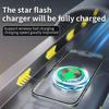 Magnetic Car Phone Holder Rotatable Wireless Charger Type C LED Light for iPhone 16 15 14 13 12 Pro Max Fast Charging Station