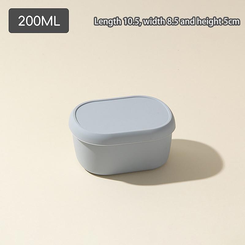 200/300/600ML Silicone Bento Boxes Lunch Container Leak-Proof Lunch Container, BPA-Free, Dishwasher Safe