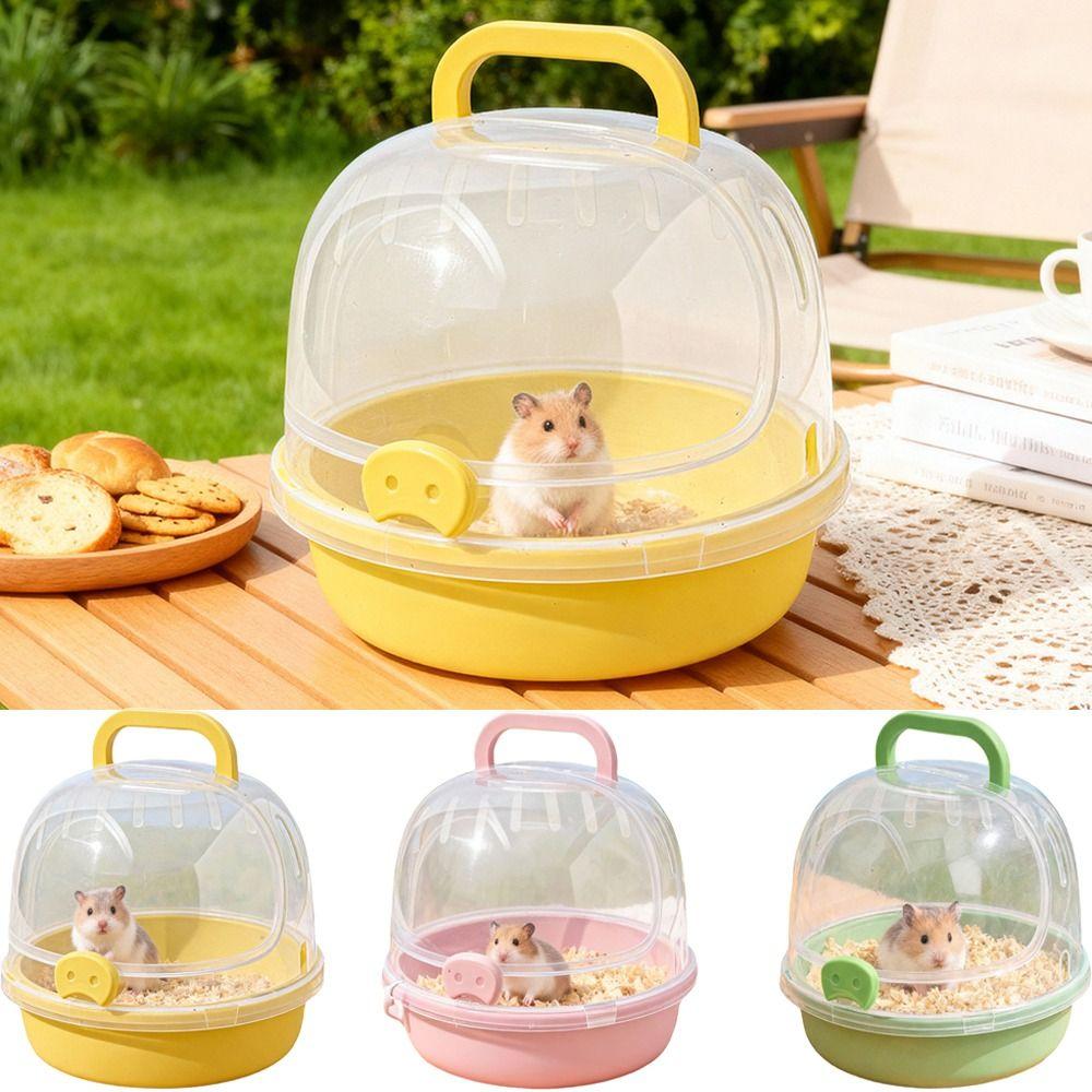 Large Space Travel Hamster Carrier Breathable Small Pet Carrying Box  Small Animal