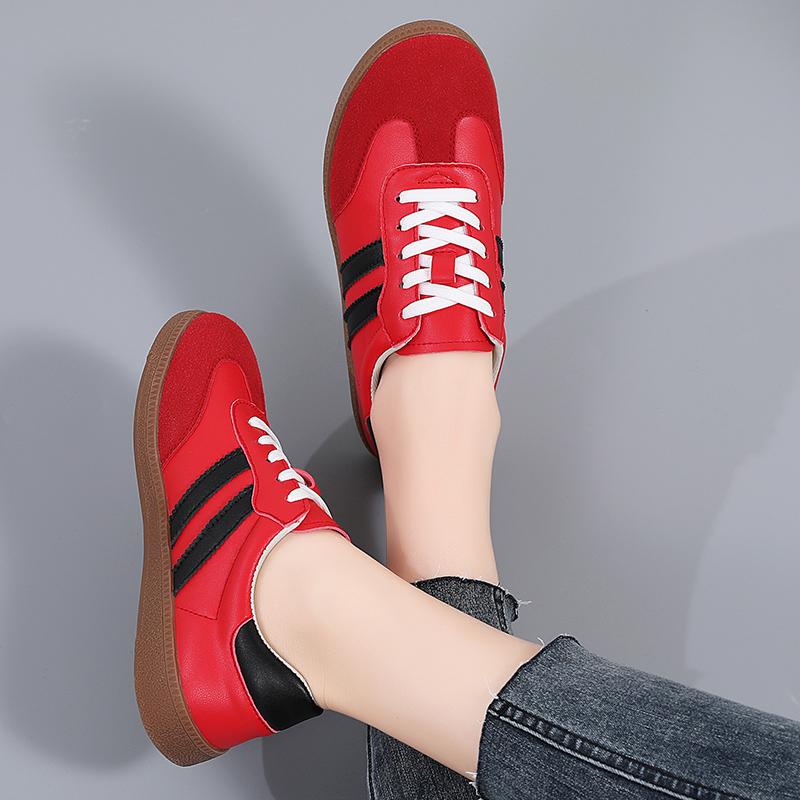 Fashion Hot Sale Fashion Yellow Flat Shoes for Men Women Breathable Leather Casual Sneakers Men Lace-up Low Shoes Men Zapatillas Hombre