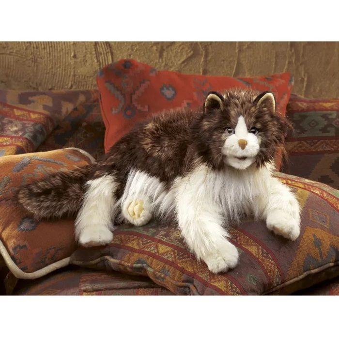 Marionnette chat ébouriffé - folkmanis - pour enfant à partir de 3 ans