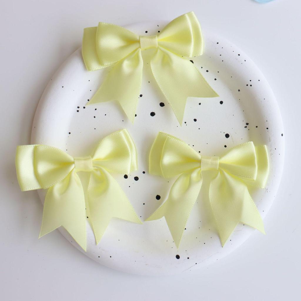 Double-Layer 8-Minute Polyester Swallowtail Ribbon Waist Bow and Headdress Accessory