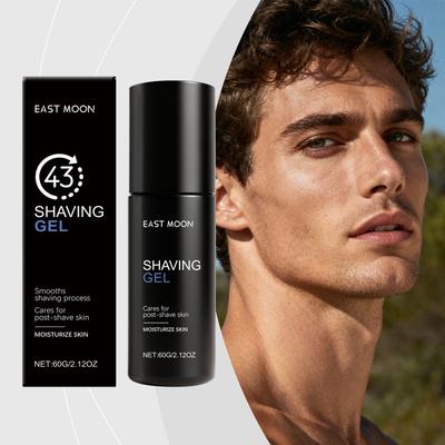 East Moon Men's Shaving Gel Gentle Cleansing Men's Facial Shaving and Beard Care Gel