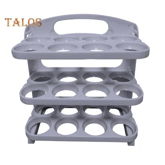 Egg Storage Container Large Capacity Food Grade BPA Free Foldable Design Portable Egg Holder Refrigerator Tray