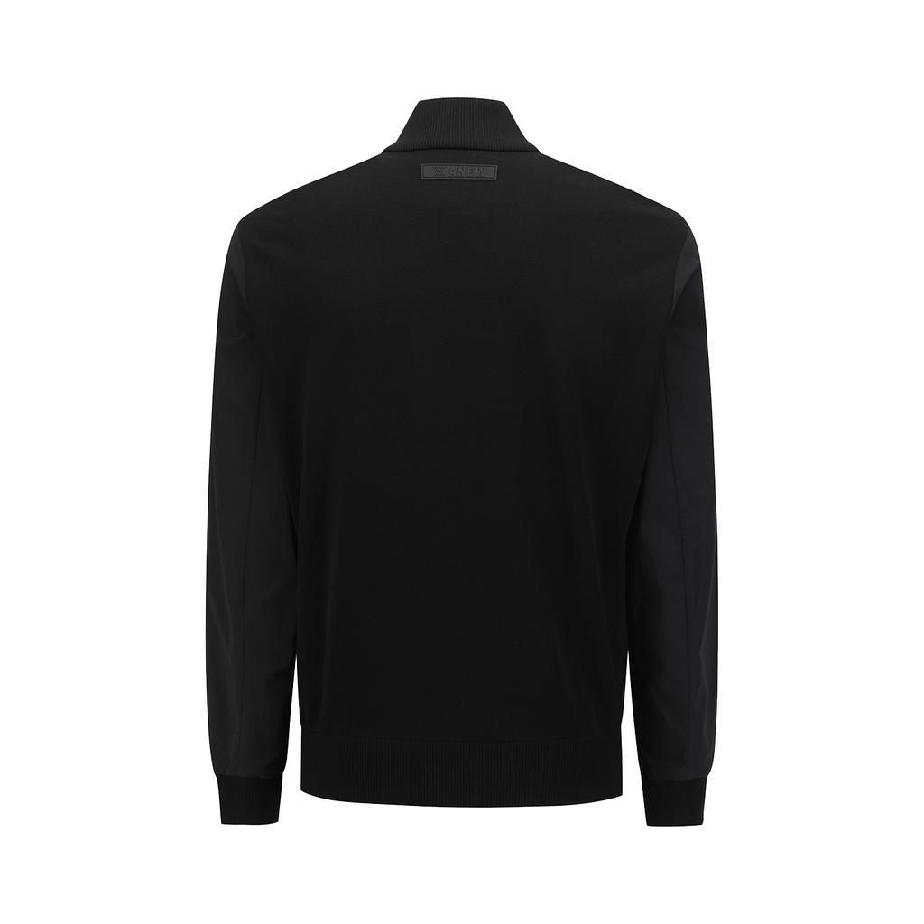 Anew Golf Men Hybrid Knit Cardigan_Bk