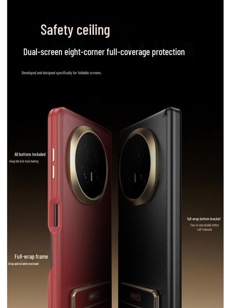 T2 Universalfäste: Fodral av boxtyp med full täckning, fallsäkert för Honor Magic V5