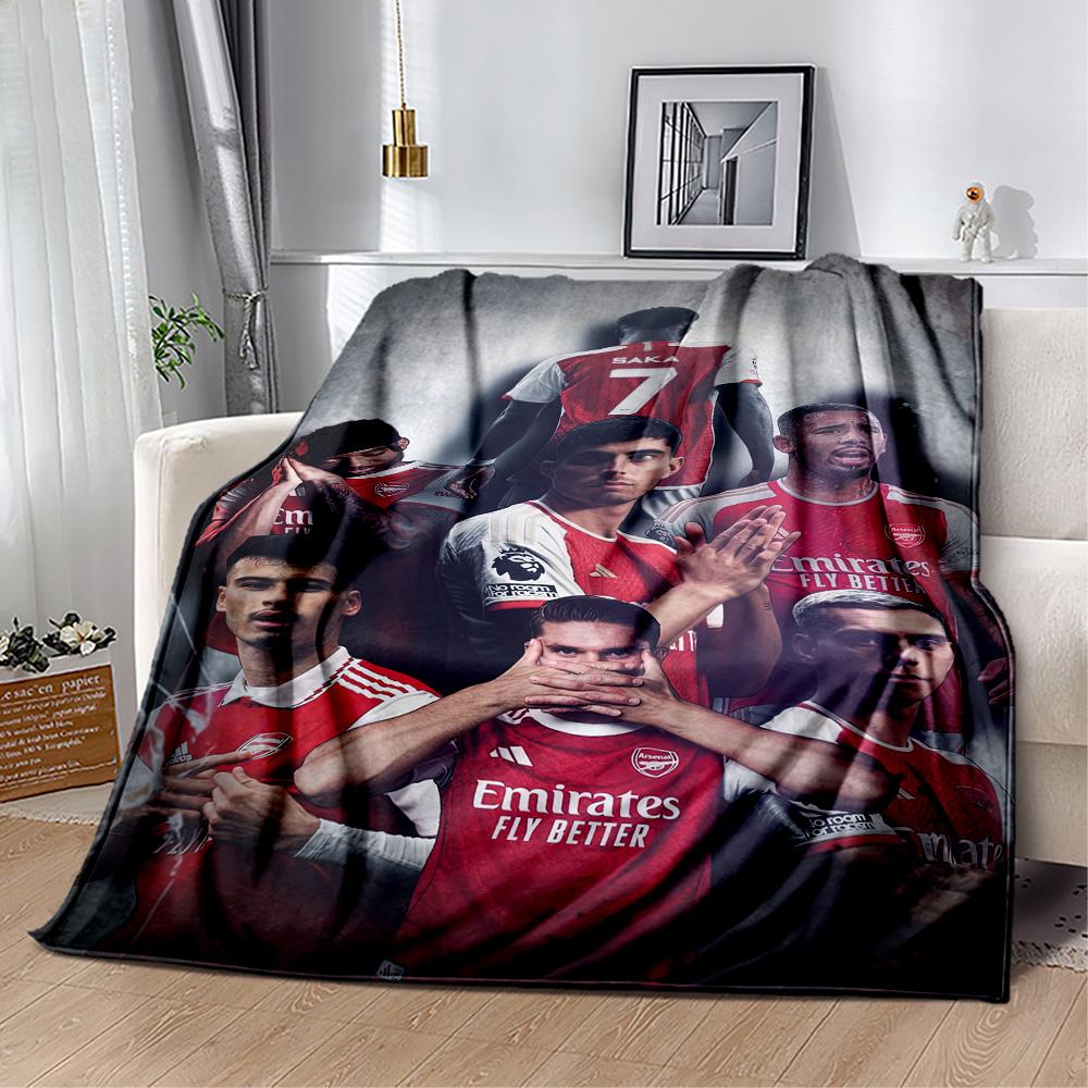 Arsenal Blanket Soft Warm Cozy Perfect for Picnics Chair Livingroom for All Seasons Playful Design Gifts For Family Or Friends