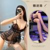 Sexy lingerie mesh see-through suit one-piece short skirt seduction loungewear