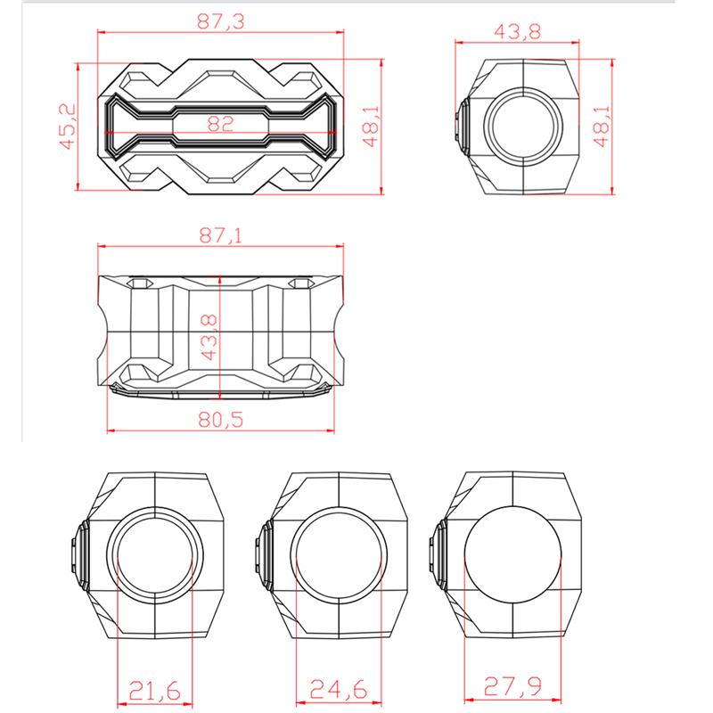 Für HONDA NT 1100 NT1100 nt1100 2022 2023 Zubehör Motorrad CNC Stoßstange Trim Block Motor