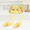 Cartoon Fisherman Hat For Kids With 3d Ears And Stitch Spider Man Print Design Summer Sun Protection Cotton Polyester