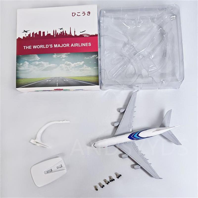 A380 Malaysian Airlines 20cm Airplane Model Diecast Simulation Alloy Toy Plane Kids Toys for Boys Aviation Collection Scale Airc