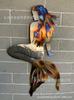 Wrought Iron Mermaid Pendant, Home Garden Ornament, Metal Wrought Iron Mermaid, Wrought Iron Decoration