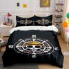 "Playful Skull Compass Adventure" Bedding Sets Duvet Covers Pillowcases(1* Duvet Cover 2* Pillowcases Without Duvet Insert)