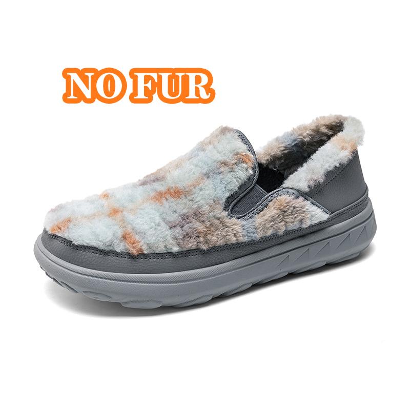 Fashion Hot Sell Moccasins Handmade Comfy Mens Loafers Casual Slip on Shoes Warm Plush Fur Winter Flats Man Walk Driving Shoes Moccasins