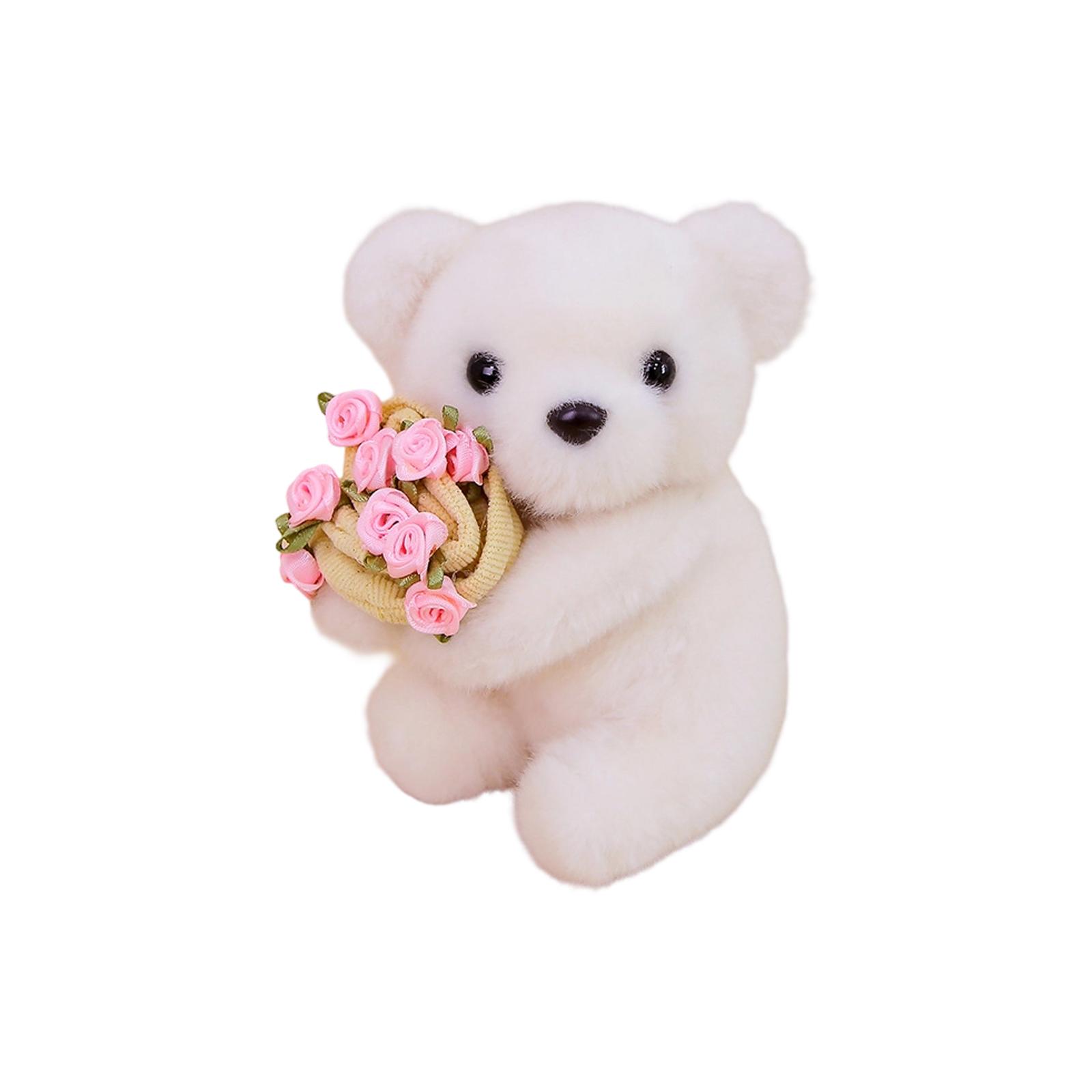 

Adorable Plush Table Decor Set: Transformable Flower Bouquet & Hat Soft Figurines For Cozy Home Accents One Size
