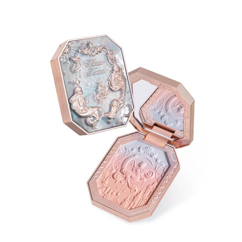 Flowerknow Moonlight Mermaid Wang Blusher Poeder Gradient Blush Langdurige Matte Finish Gezichtspoeder