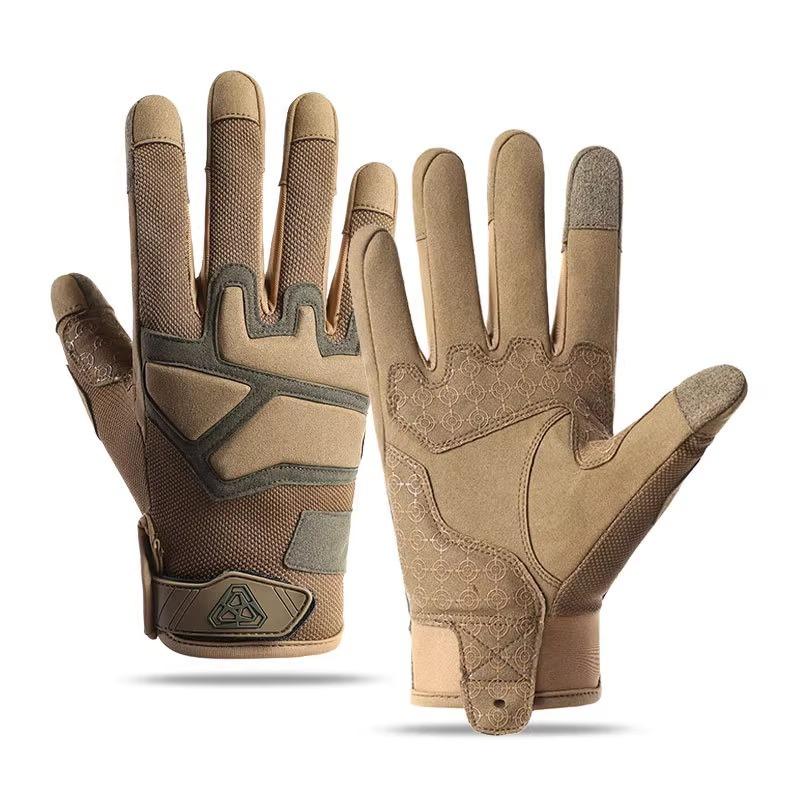 Перчатки мужские и женские дышащие уличные нескользящие для фитнеса противоударные защитные перчатки с полными пальцами XL