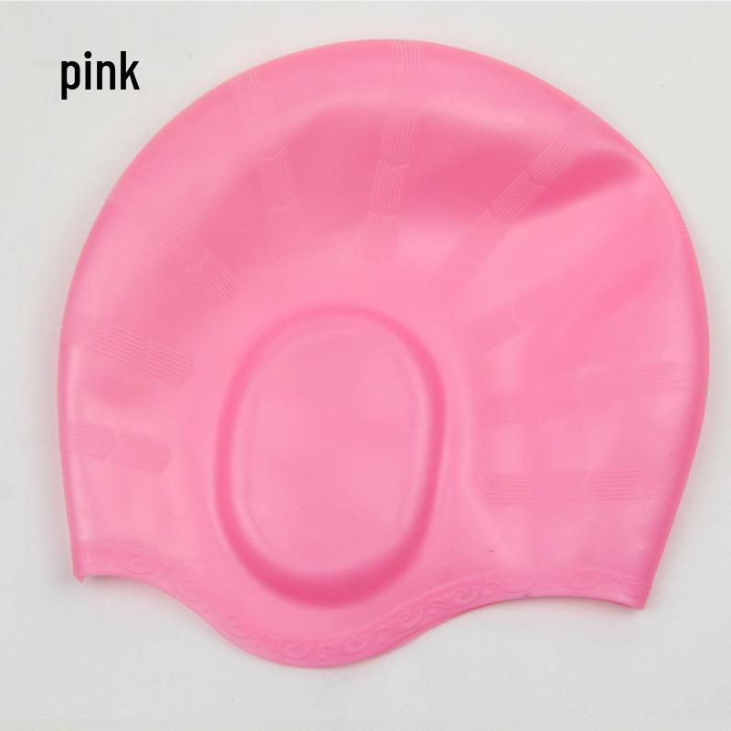 Waterproof Silicone Swim Cap: Exquisite Packaging, Fits Long Hair, Unisex for Adults
