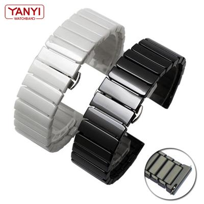 Seramik saat kayışı 16mm bilezik saat kayışı 20mm 22mm huawei samsung hızlı çıkarma çubuğu kol saatleri bandı 18mm saat kayışı