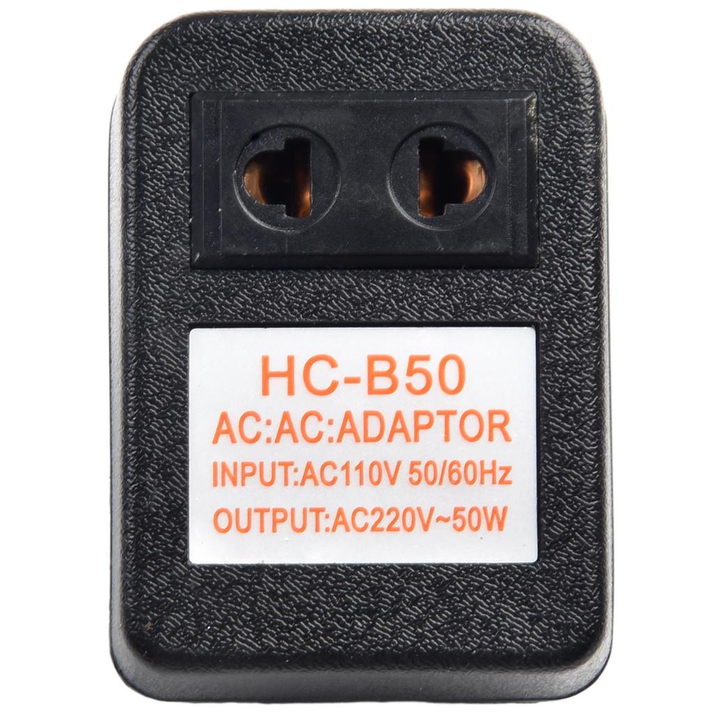50W Voltage Converter 220V To 110V Step-Down Transformer 110V To 220V Step-Up Transformer Circuit Protection Travel Adapter