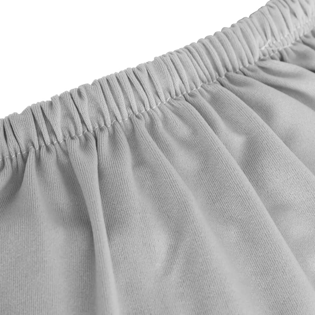 Vidaxl Elastic 2-Seater Sofa Cover, Grey, Jersey