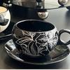Narcissus Ceramic Coffee Cup & Saucer Set