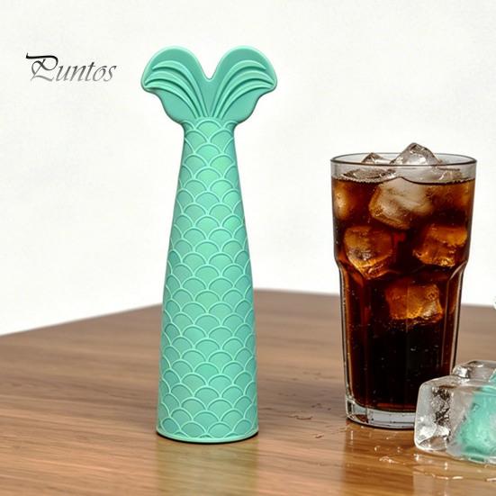 Easy Release Dessert Mold Mermaid Tail Silicone Ice Mold, Non-stick to Demold Tray, Summer Party Drink Decor Decorative Cube Tray for Parties And DIY