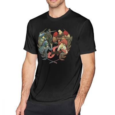 Team Fortress 2 T-Shirt Team Fortress 2 Wettkampf-T-Shirt Bedrucktes Großartiges T-Shirt Kurze Ärmel Lässig Herren Baumwoll-T-Shirt