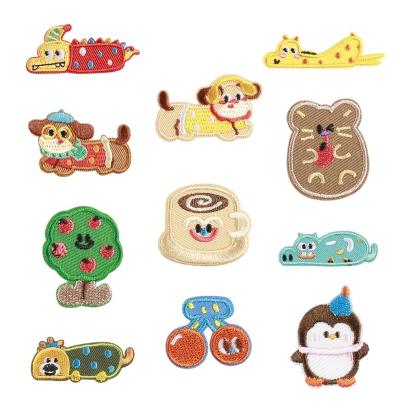 

11 Pcs Penguins Sewing Patches Craft Supplies Cartoon Animal Embroidered Patches for Hat Bags Shoes Customization 1